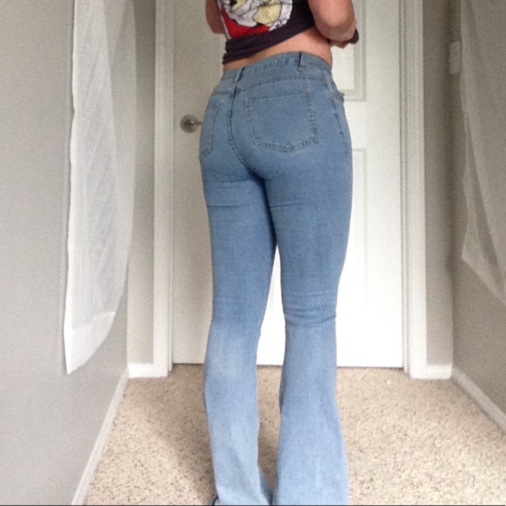 High Waist BellBottom Jeans